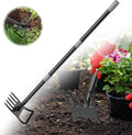 Garden Hoe, 2-in-1 Garden Hoe, 60" Adjustable Handle, Sharp Blade, Efficient Weeding & Tilling Tool for Gardening