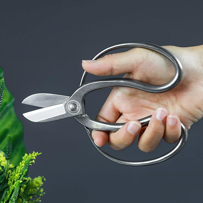 Wazakura Made in Japan Yasugi Stainless Steel Koryu Scissors 6.5" (165 mm) Professional Ikebana Floral Tool, Kado Hasami Flower Arrange Shears (Yasugi Stainless Steel Traditional Koryu)