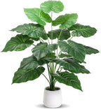 28'' Fake Plants Large Artificial Tropical Plants Indoor Tall Plant, with White Planter Ideal, for Home Living Rooms, Patios, Porches, Bathrooms, and Outdoor Decor