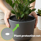 6 Pcs Plant Pot Covers, 15.7 Inch Cuttable Plant Pot Soil Covers Plant-Pot Grids, Indoor Plant-Pot Soil Guard Protector from Animals for Indoor and Outdoor Plants