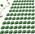LUOTIVON 72 Pcs Plant Climbing Wall Fixture Clips, Plant Fixer Invisible Wall Vines Fixing Clips with 72 Pcs Acrylic Adhesive Sticker, Self-Adhesive Hook Plant Vine Support Holder