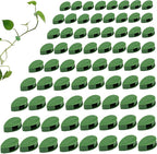 LUOTIVON 72 Pcs Plant Climbing Wall Fixture Clips, Plant Fixer Invisible Wall Vines Fixing Clips with 72 Pcs Acrylic Adhesive Sticker, Self-Adhesive Hook Plant Vine Support Holder