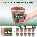 T4U Leca Clay Pebbles for Plants, 11.5qt 10-20 mm Clay Balls for Indoor Plants, Natural Clay Pebbles for Orchid Potting Mix, Hydroponic, Leca Pots, Plant Drainage, Garden Soil