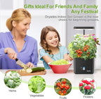 Indoor Garden Growing Systems Self-Watering Plant Pot Smart Gardening System with 17 Watts LED Grow Light Auto Timer Gardening Plant Gifts for Mom Plant Pot for vegetables herbs(No Seeds&Soil)