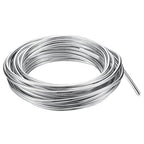PATIKIL 6mm Bonsai Training Wire, 1 Roll Floral Wire Stems Anodized Aluminum Tree Wire 32.8 Feet Total for Gardening Branch Fixing, Silver