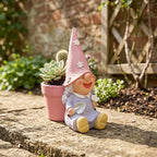Succulent pots, 4 inch Plant pots gnome Garden Decor Planters for Indoor Plants with Drainage, Gifts for Mom Grandma Women