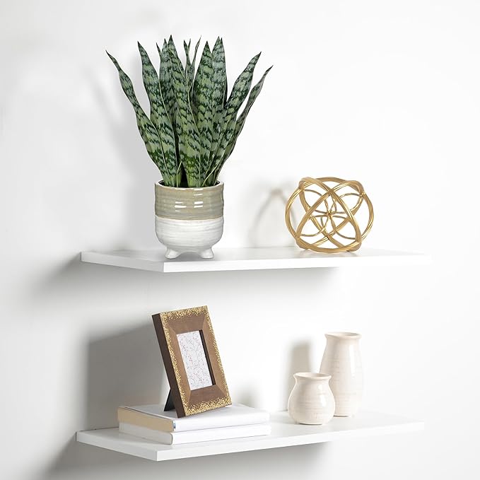 Hollyone Fake Snake Plant 13.5 Inch Large Artificial Snake Plant Potted with Ceramic Pot Faux Sansevieria Plant for Home Office Room Indoor Decor Housewarming Gifts