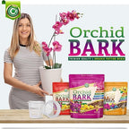 Organic Orchid Potting Bark - Made in USA Premium Garden Soil Amendment for Root Development of Phalaenopsis, Cattleyas, Indoor/Outdoor Plants & Reptile Terrarium Bedding! Chunky Fir Bark. OMRI Listed
