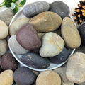 YISZM 20lbs Natural River Rocks, 2"-3" Premium Pebbles for Garden and Landscape Design, Hand-Picked Smooth Stones for Fish Tank, Flower Pots, Indoor Water Fountains, Pathways, Backyard