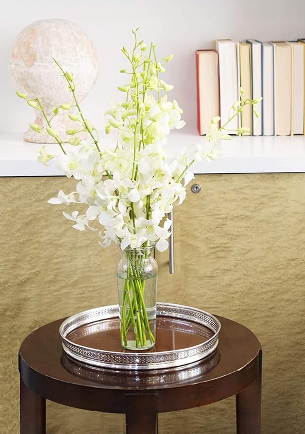 KaBloom Prime Delivery : Bouquet of White Orchid for Sympathy, Wedding, Anniversary, Birthday, Congratulations, Get Well and Thank you