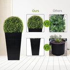 29in Artificial Plants with LED Lights,Artificial Boxwood Topiary Trees Artificial Outdoor with Pot, Artificial Plant Shrub for Front Porch Home Office Decor… ﻿ ﻿