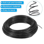 PATIKIL 1.5mm Bonsai Training Wire, 1 Roll Floral Wire Stems Anodized Aluminum Tree Wire 95 Feet Total for Gardening Branch Fixing, Black