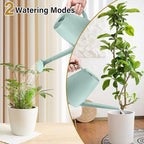 Plastic Watering Can - for Home Plant Garden - 1/2 Gallon - Light Green