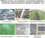 High-Pressure Garden Hose Nozzle Sprayer with Flow Control Valve, Adjustable Watering Wand for Car Washing, Garden Irrigation, and Household Cleaning (11.8in)