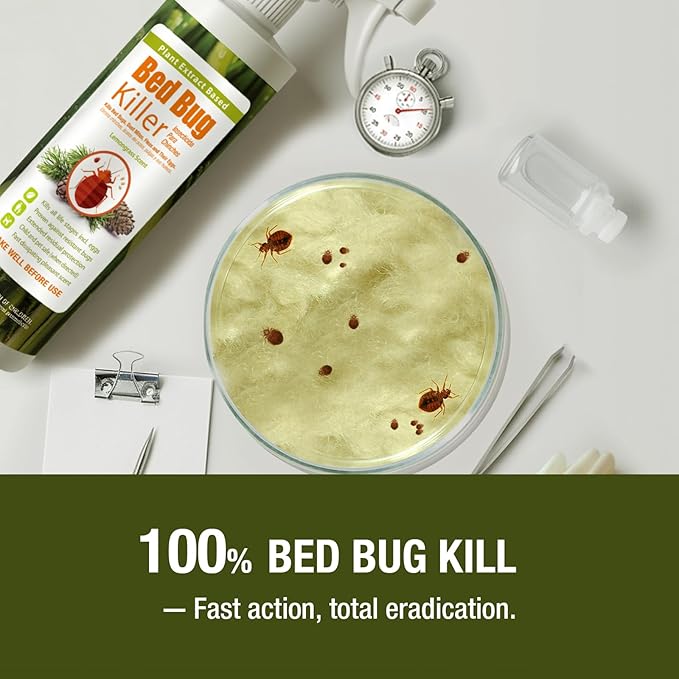 EcoVenger Bed Bug Killer 16OZ | 2026 Upgraded New Refreshing Lemongrass Scent | 100% Efficacy | Kills All Stages incld Eggs on Contact | 14 Day Residual Protection | Plant-Based Child & Pet Safe