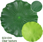 ZAUGONTW 20 Pcs Artificial Lily Pads for Ponds, Realistic Floating Lily Pads Leaves, Lotus Leaves Water Lilies Pad Artificial Foliage Pond Decor for Koi Fish Pool Patio Aquarium