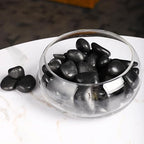 3/4-1 5/8 Inch Black River Pebbles for Vases Pebbles for Indoor Plants Gravel Rocks for Crafts River Rocks 20LB Pebbles Decorative Stones for Plants Outdoor