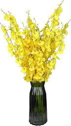 Artificial Flowers Orchids Silk Fake Flowers in Bulk, 11 Pcs (Each 28”), for Wedding Festive Party Home Office Decoration, No Include Vase.