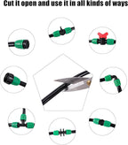 52 FT 1/2”PVC Garden Irrigation Tubing Hose（OD:16mm,ID:12mm),1/2 inch Drip Irrigation Tubing Main Line Hose Tube with Drip Irrigation Fitting Connector for Garden Watering Drip Irrigation System
