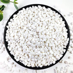 YISZM 10LB Succulent and Cactus Gravel, 1/5 Inch White Natural Decorative Polished Pebbles for Landscaping, River Rocks for Plants, Vases, Aquariums, Terrarium and Outdoor Gardening