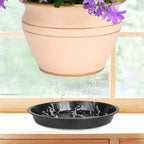 PeoMev 6 8 10 Inch Plant Saucer - 12 Pack Round Plant Tray Plastic Plant Drip Trays for Indoor Outdoor Garden Plants, Collects Flower Pot Drainage and Excess Water