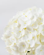 DuHouse 3Pcs Large Hydrangea Artificial Flowers,20 inch Latex Real Touch Hydrangeas Lifelike Hydrangea Flower for Home Wedding Bouquets Centerpieces Party Living Room Decoration(White)