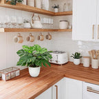 Hollyone Artificial Monstera Plant Faux Monstera Deliciosa Plant Potted Fake Tropical Plants in Pot for Indoor Outdoor Home Decoration