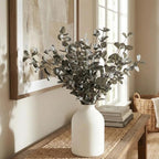 RyddeligHome 6 Branches Artificial Long Eucalpytus Stems for Tall Vase, Eucalyptus Centerpieces for Tables, 23" Dusty Green Faux Stems for Vase, Realistic Greenery Branches Fillers for Home Décor