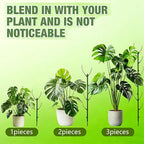 Stackable Plant Support Vine Plant Sticks Stakes Pothos Climber Support with Plant Clips and Plant Ties for Indoor Outdoor Vine Orchid, 5 Pack