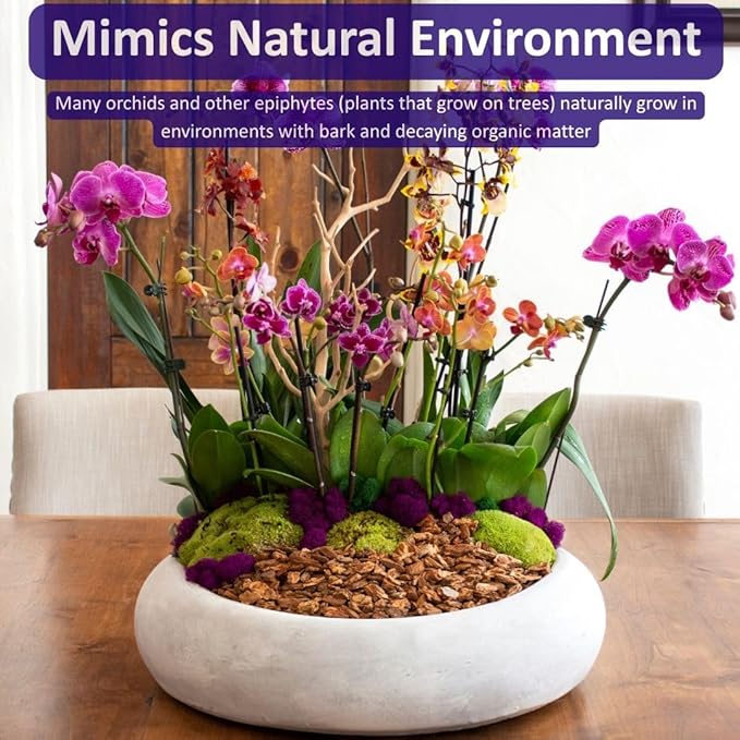SuperMoss (23111) Orchid Potting Bark, 100% Natural White Fir Bark, 1/4", 2 Cu. Ft.