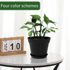 GARDIFE 20 Pack 6 inch Plant pots, planters for Indoor Plants, Flower pots, Black