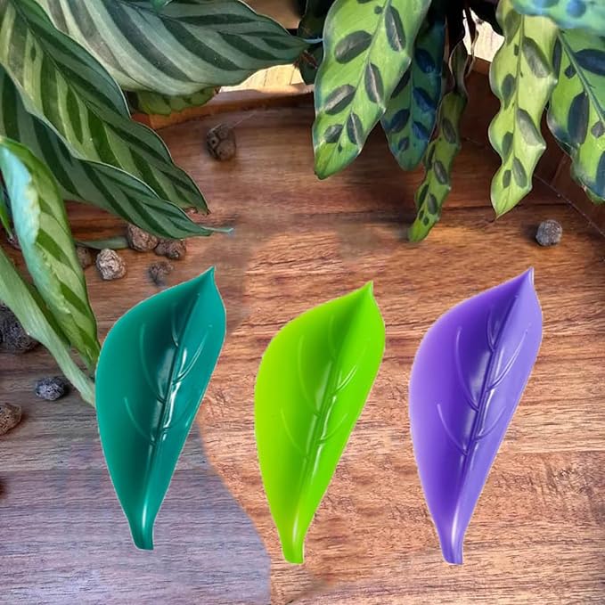 15 Pcs Leaf Plant Watering Devices Leaflow Design Plant Pot Watering Funnel for Outdoor Indoor 3 Color Leaf Watering Funnel