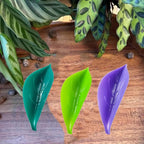 15 Pcs Leaf Plant Watering Devices Leaflow Design Plant Pot Watering Funnel for Outdoor Indoor 3 Color Leaf Watering Funnel