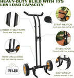 Housolution Plant Caddy with Wheels, Heavy Duty Plant Dolly for Big Pots, Plant Mover with Adjustable Grabbing Arm and Base, Trolley Cart for Seniors, Lawn, Patio, Backyard Gardening