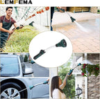 Watering Wand, 15 Inches Sprayer Wand Garden Hose Nozzle with 8 Adjustable Watering Patterns and Thumb Control Shut Off Valve for Showering Dog, Clean the ground, Car Wash, Lawn and Garden (Green)