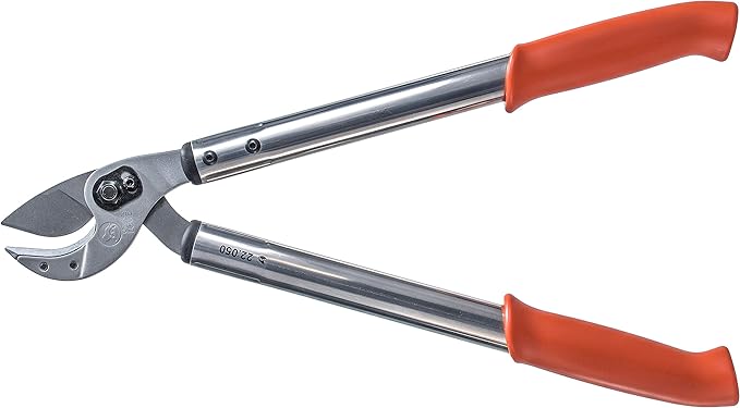 Original LÖWE 22 Professional Anvil Loppers 22.050 with Bypass Geometry - Sharp and Lightweight Pruning Cutter Ideal for Cutting Shrubs Branches Trees 22050 Metal 50 cm