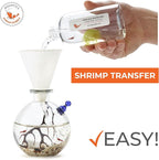 Shrimp Bubble Self-Sustaining Ecosystem - Natural. Contains Live Opae Ula Shrimp