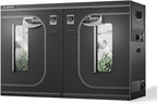 AC Infinity CLOUDLAB 816 Advance Grow Tent, 120"x60"x80" Thickest 1 in. Poles, Highest Density 2000D Diamond Mylar Canvas, 10x5 for Hydroponics Indoor Growing