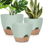 YNNICO 12" 10" 9" Large Self Watering Plant Pots, 3 Pack Flower Pots Planters with Multi Mesh Drainage Holes for Indoor Outdoor Garden Plants and Flowers.