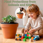 6 Pcs 11.8 Inch Plant Pot Grid Covers, Plant Protectors from Animals, Cuttable Soil Protectors for Potted Plants, Pet & Animal Digging Deterrent, Reusable Plant Covers for Indoor Outdoor Garden