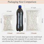 FANTIAN 5 lbs White Pebbles for Indoor Plants, 3/8 Inch Decorative White Gravel, Polished River Rocks for Potted Plants Vase Cactus Bird Bath and Outdoor Garden Landscaping