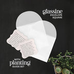 Set of 24 Mixed Heart Seed Paper – Writable & Plantable Wildflower with Envelopes & Planting Guides, Mom's Gift for Mother’s Day, Use for Wedding, Baby Shower, Heart Party Favors & Easter Decorations