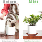 5.8 inch (4.5" at Base) Plastic Plant Saucer Pack of 6, Small Plant Saucers for Indoors, Thick Heavy Durable Plant Pots Saucers Plant Drip Trays for Pots Planter Saucers for Outdoors