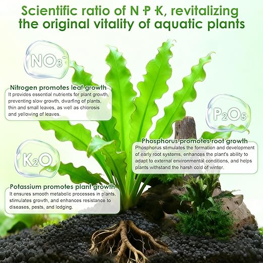 HC034 Aquarium Plant Liquid Fertilizer - Advanced Macro Nutrient Solution for Freshwater Planted Tanks, Promotes Root & Leaf Growth, 150ml/500ml/1000ml (500mL)