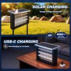 Powerful Large Solar Bug Zapper Outdoor for 3000 sq.ft, Poartable Rechargeable Mosquito Zapper with High Powered, Cordless Solar Fly Zapper for Patio Garden Backyard RV Camping with 13W Solar Panel