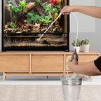 REPTI ZOO Large Reptile Paludarium Tank, Vertical Reptile Terrarium Wide & Tall Amphibian Tank with Top Screen Ventilation (36" W X 18" D X 36" H (Paludarium))