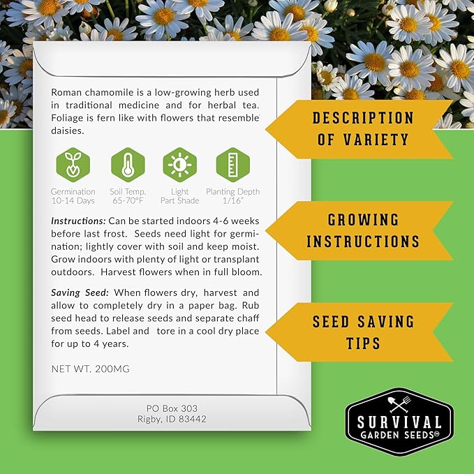 Medicinal Tea Herb Seeds for Planting | 9 Variety Pack of Heirloom, Non-GMO Herbs – Grow Herbal Teas, Natural Remedies – Home Apothecary Garden Kit – Survival Garden Seeds
