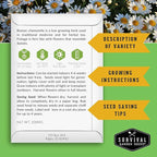 Medicinal Herb Seeds for Planting | 18 Seed Variety Pack of Heirloom, Non-GMO Herbs – Herbal Teas, Tinctures & Home Apothecary Garden Kit – Survival Garden Seeds