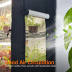 Bstrip Indoor Greenhouse with Grow Light, 4 Tier Plant Shelf with Oxford Fabric Grow Tent & Timer for Indoor Plant , Mini Greenhouse for Spring Seed Starting, Vegetables, Plant Growth, 23.6"x13.8"x59"