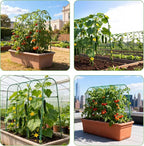 Cucumber Trellis for Raised Garden Bed,U-Shape Plant Support Metel Trellis for Climbing Plants Arch Trellis with Netting for Outdoor Cucumbers, Tomatoes, Vine Climbing Plant(63''X32''x47.2''(LxWxH))